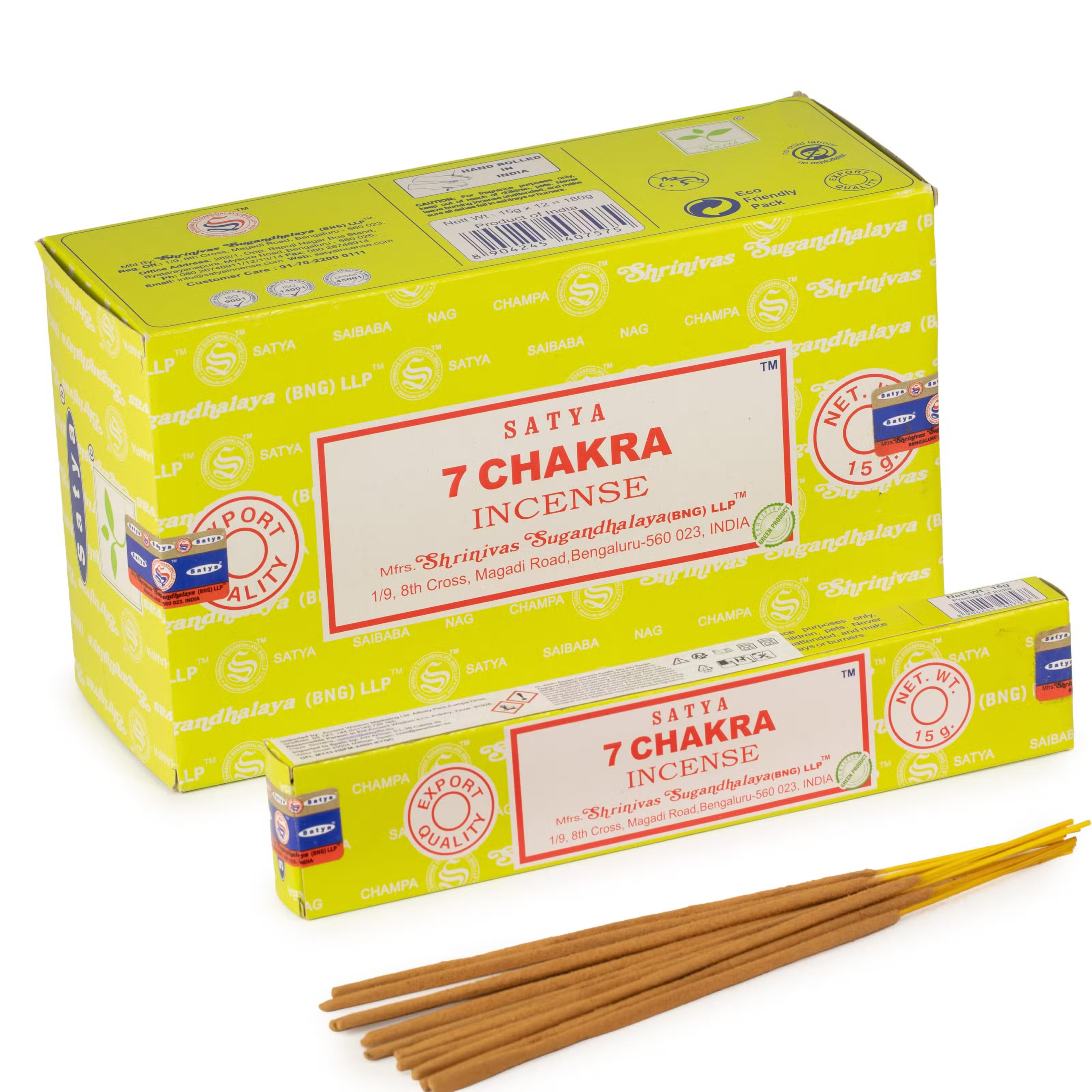 Dišeče palčke Satya 7 Chakra 15 g