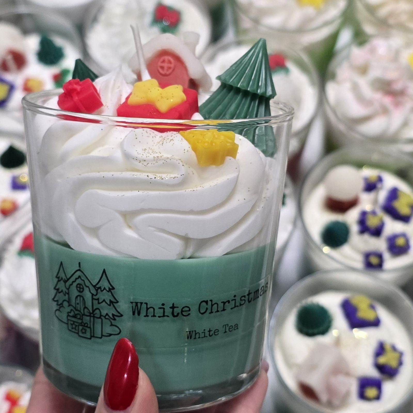 Dišavna sveča White tea "White Christmas" v kozarcu